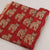 Red and off white Bagru Hand Block Printed Pure Cotton Fabric with tiger animal print 