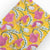 Pink and Yellow Sanganeri Hand Block Printed Cotton Fabric with floral print