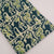 Green and Blue Bagru Dabu Hand Block Printed Pure Cotton Fabric with abstract design