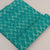 Blue Bagru Hand Block Printed Pure Cotton Fabric with chevron print