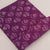 Purple and Off White Bagru Hand Block Printed Pure Cotton Fabric with floral print