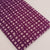 Purple and Off White Bagru Hand Block Printed Pure Cotton Fabric with checkes print