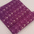 Purple and Off White Bagru Hand Block Printed Pure Cotton Fabric with floral print