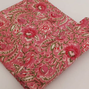 Sanganeri Hand Block Printed Cotton Fabric