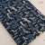 Blue and off white Dabu Hand Block Printed Pure Cotton Fabric with animal print