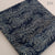 Blue and off white Dabu Hand Block Printed Pure Cotton Fabric with peacock feather print