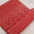 Red Dabu Hand Block Printed Pure Cotton Fabric with floral print