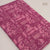 Pink Dabu Indigo Hand Block Printed Pure Cotton Fabric with animal print