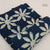 Blue and White Dabu Indigo Hand Block Printed Pure Cotton Fabric with floral print