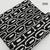 Black and White Bagru Hand Block Printed Cotton Fabric with abstract print