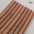 Red and Off White Bagru Hand Block Printed Cotton Fabric with abstract print