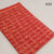 Red Bagru Hand Block Printed Cotton Fabric with animal print