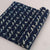 Blue and White Bagru Dabu Hand Block Printed Pure Cotton Fabric with bird print