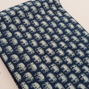 Bagru Dabu Hand Block Printed Pure Cotton Fabric