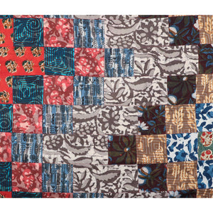Precut 1 meter -Patchwork Hand Block Printed Cotton Fabric
