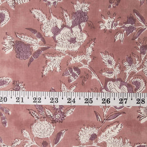 Precut 0.25 meters -Sanganeri Hand Block Printed Cotton Fabric