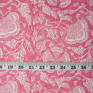 Precut 0.25 meters -Sanganeri Hand Block Printed Cotton Fabric