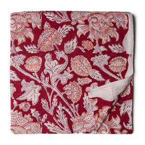 Precut 0.25 meters -Sanganeri Hand Block Printed Cotton Fabric