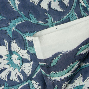 Precut 0.25 meters -Sanganeri Hand Block Printed Cotton Fabric