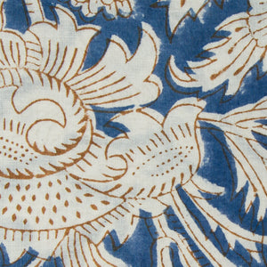 Precut 0.25 meters -Sanganeri Hand Block Printed Cotton Fabric