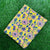 Yellow and Blue Sanganeri Hand Block Printed Cotton Fabric with floral print