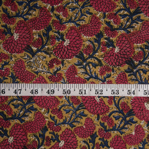 Bagru Dabu Hand Block Printed Cotton Fabric
