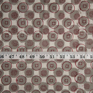 Bagru Dabu Hand Block Printed Cotton Fabric