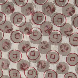 Bagru Dabu Hand Block Printed Cotton Fabric