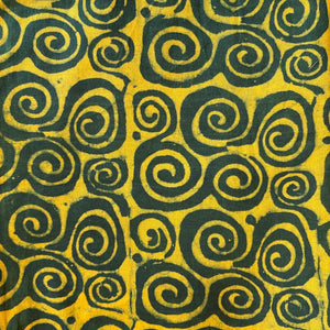 Precut 1 meter -Dabu Bagru Hand Block Printed Cotton Fabric