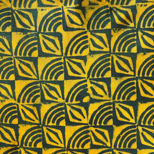 Precut 1 meter -Dabu Bagru Hand Block Printed Cotton Fabric