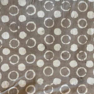 Precut 1 meter -Dabu Bagru Hand Block Printed Cotton Fabric