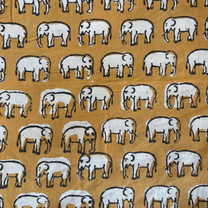 Precut 1 meter -Dabu Bagru Hand Block Printed Cotton Fabric