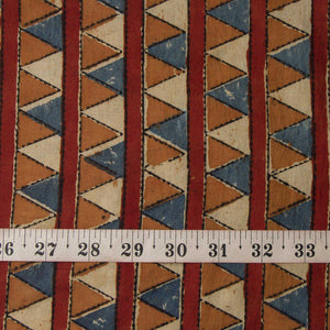 Precut 0.25 meters -Bagru Dabu Handblock Printed Cotton Fabric