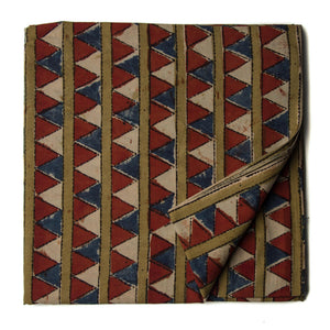 Precut 0.50 meters -Bagru Dabu Handblock Printed Cotton Fabric