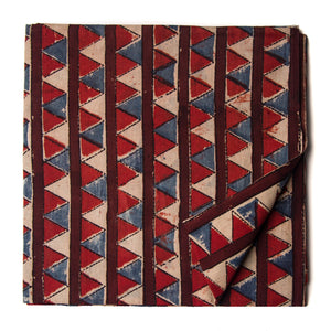 Precut 0.50 meters -Bagru Dabu Handblock Printed Cotton Fabric