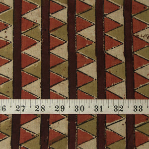 Precut 0.25 meters -Bagru Dabu Handblock Printed Cotton Fabric