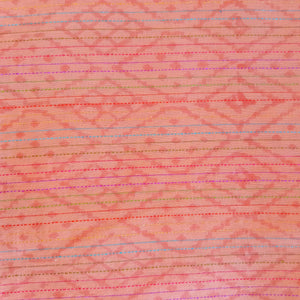 Precut 1 meter - Bagru Hand Block Kantha Printed Cotton Fabric