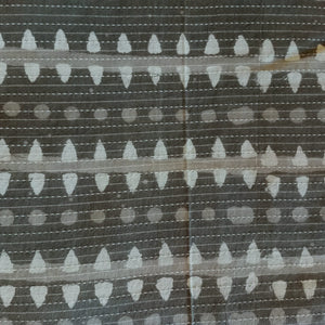 Precut 1 meter - Bagru Hand Block Kantha Printed Cotton Fabric