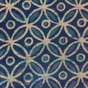 Precut 1 meter - Bagru Hand Block Kantha Printed Cotton Fabric