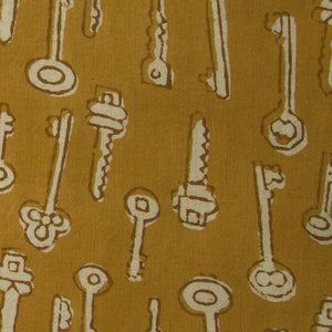 Precut 0.50 meters -Bagru Dabu Hand Block Printed Cotton Fabric