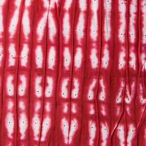 Precut 1 meter -Red Tie & Dye Cotton Fabric