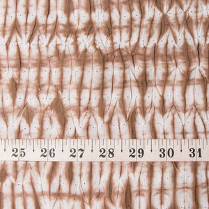 Precut 0.75 meters -Brown Tie & Dye Cotton Fabric