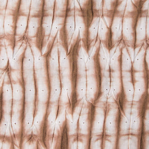 Precut 0.75 meters -Brown Tie & Dye Cotton Fabric