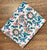 Peach and Blue Sanganeri Hand Block Printed Pure Cotton Fabric with floral print
