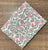 Peach and Green Sanganeri Hand Block Printed Pure Cotton Fabric with floral print