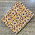 Yellow and Brown Sanganeri Hand Block Printed Pure Cotton Fabric with floral print