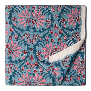 Precut 1 meter -Sanganeri Hand Block Printed Cotton Fabric