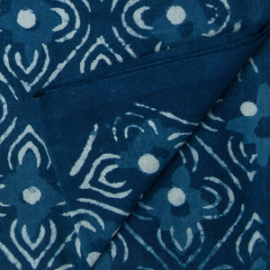 Precut 1 meter -Sanganeri Hand Block Printed Cotton Fabric