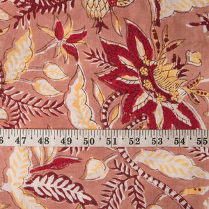 Precut 0.75 meters -Sanganeri Hand Block Printed Cotton Fabric