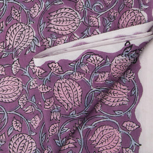 Precut 0.5 meters - Sanganeri Hand Block Printed Cotton Fabric